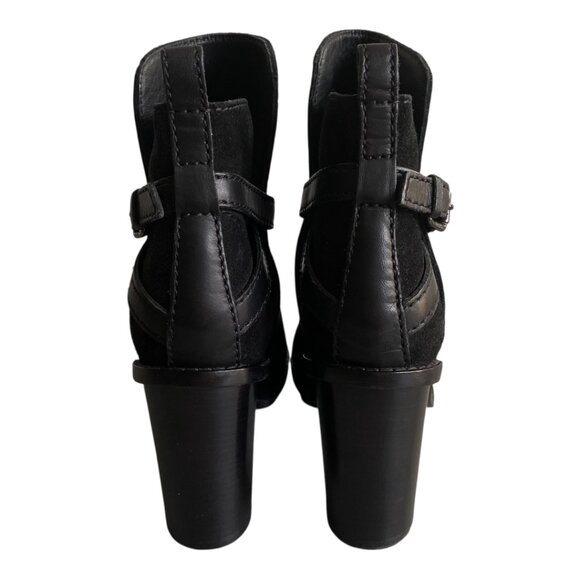 Acne Studios Cypress Black Leather Ankle Boots Sz 8.5 - Picture 5 of 14